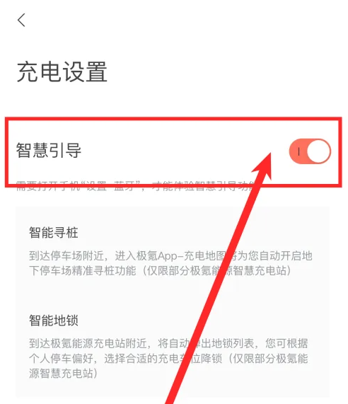 极氪智慧引导功能怎么打开