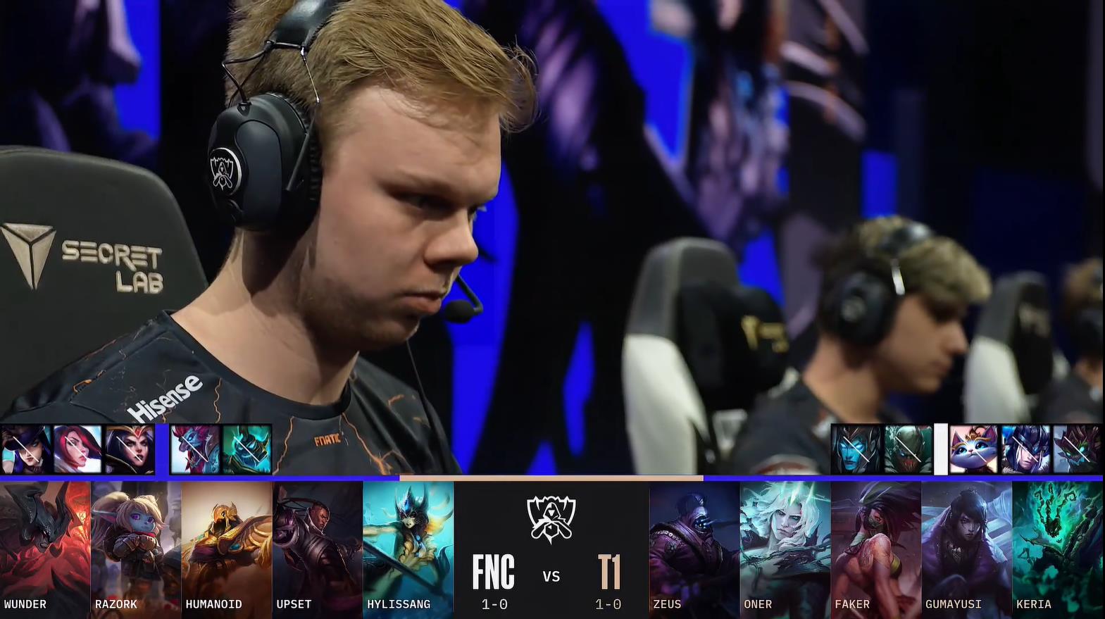 S12小组赛第二日：FNC VS T1