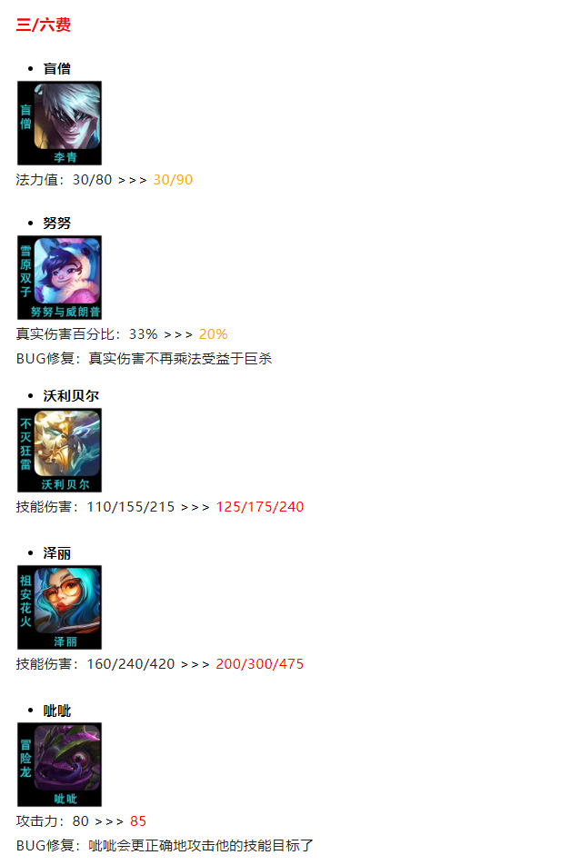云顶之弈12.18b改动内容 神龙和努努都被削弱