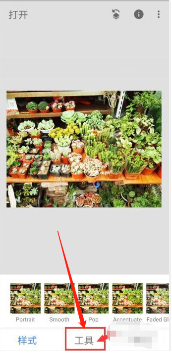 Snapseed如何给照片加文字