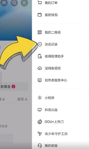 抖音极速版浏览记录在什么地方查看