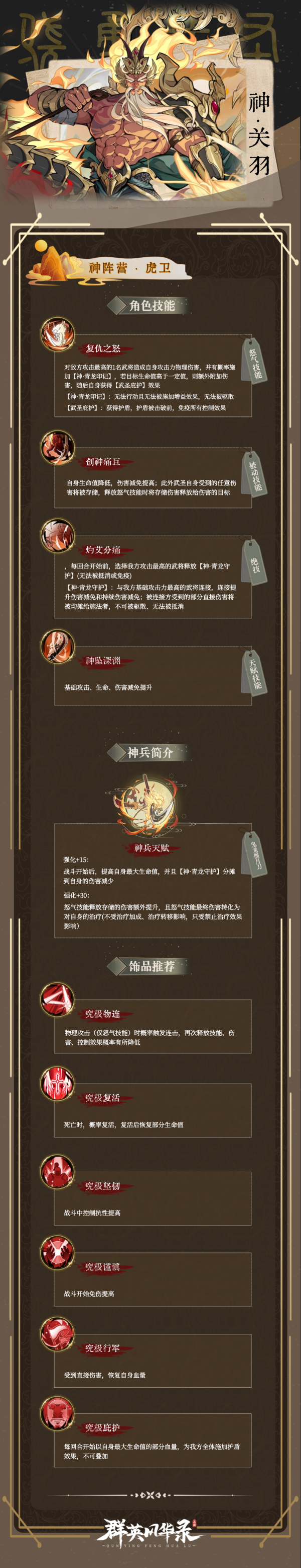 群英风华录神关羽  群英风华录神关羽介绍一览