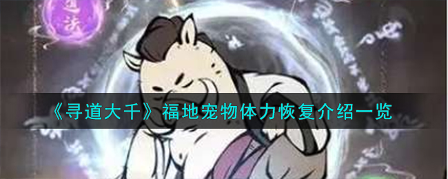 《寻道大千》福地宠物体力恢复攻略
