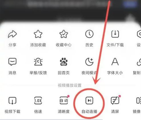 百度极速版自动播放下一个怎么弄